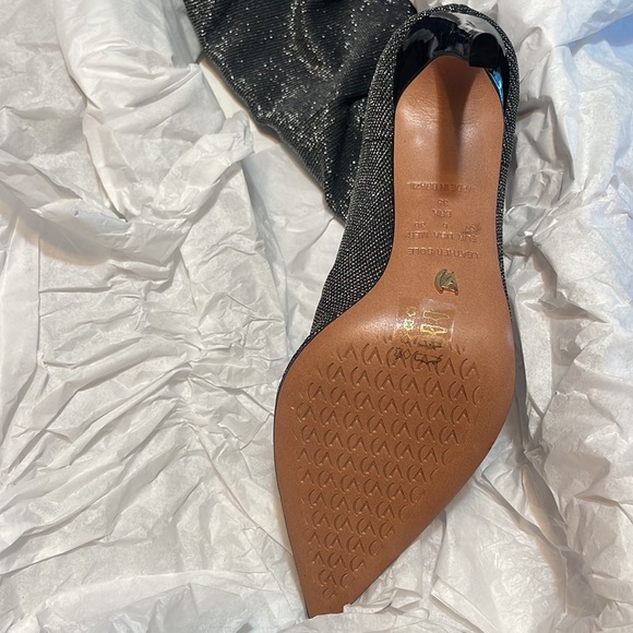 Free People x Vicenza All That Shimmers Over The Knee Stiletto Boots - Picture 7 of 17